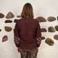 Baggu Shirt - Brown with rose