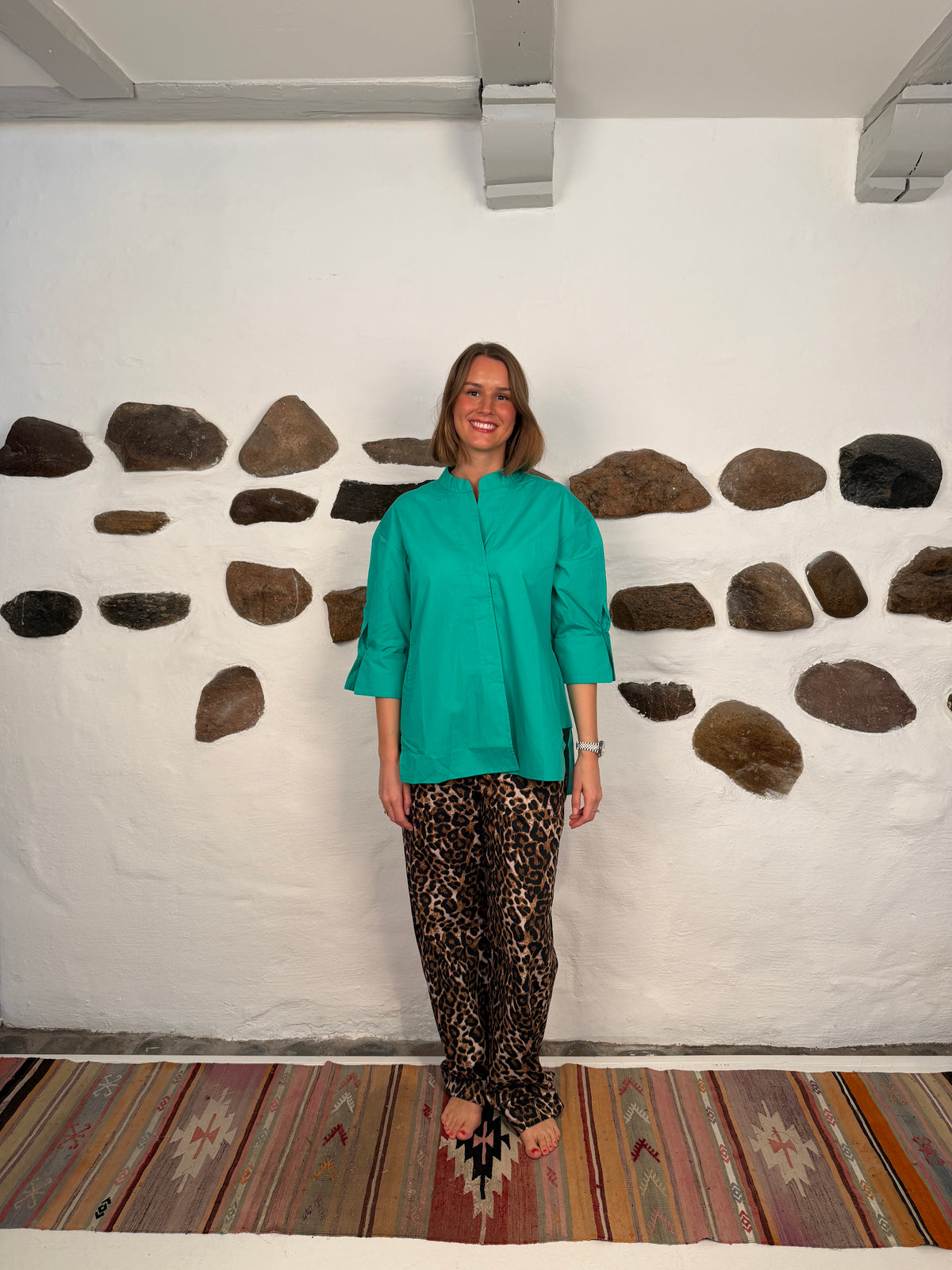 Luna shirt lobster - Green