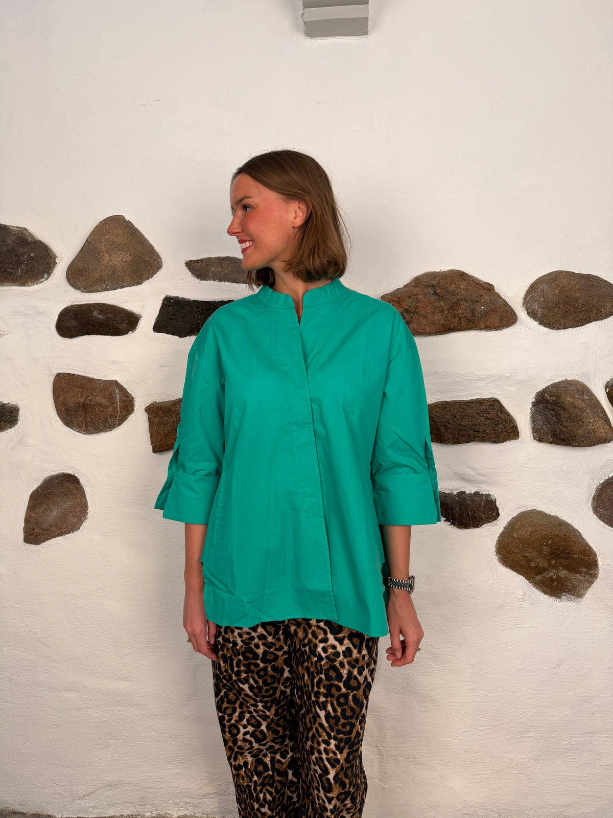 Luna shirt lobster - Green