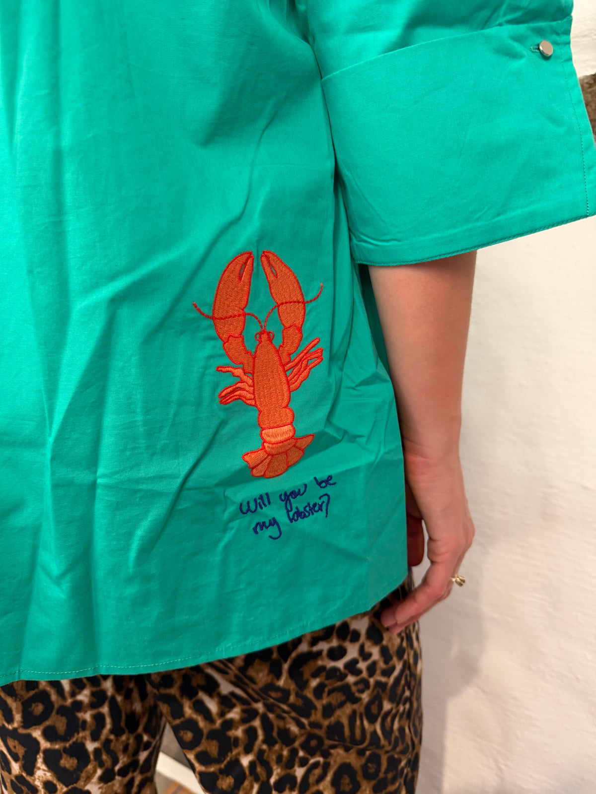 Luna shirt lobster - Green