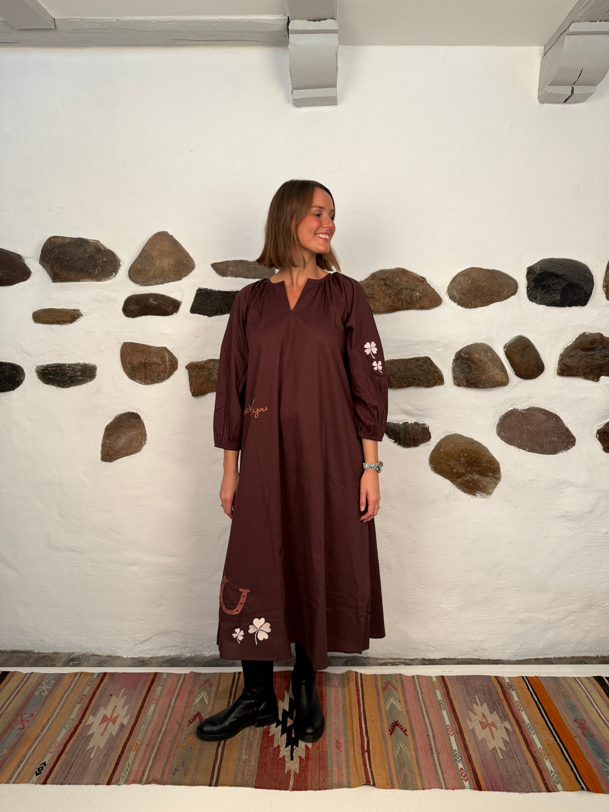 The good luck dress - Chocolate brown