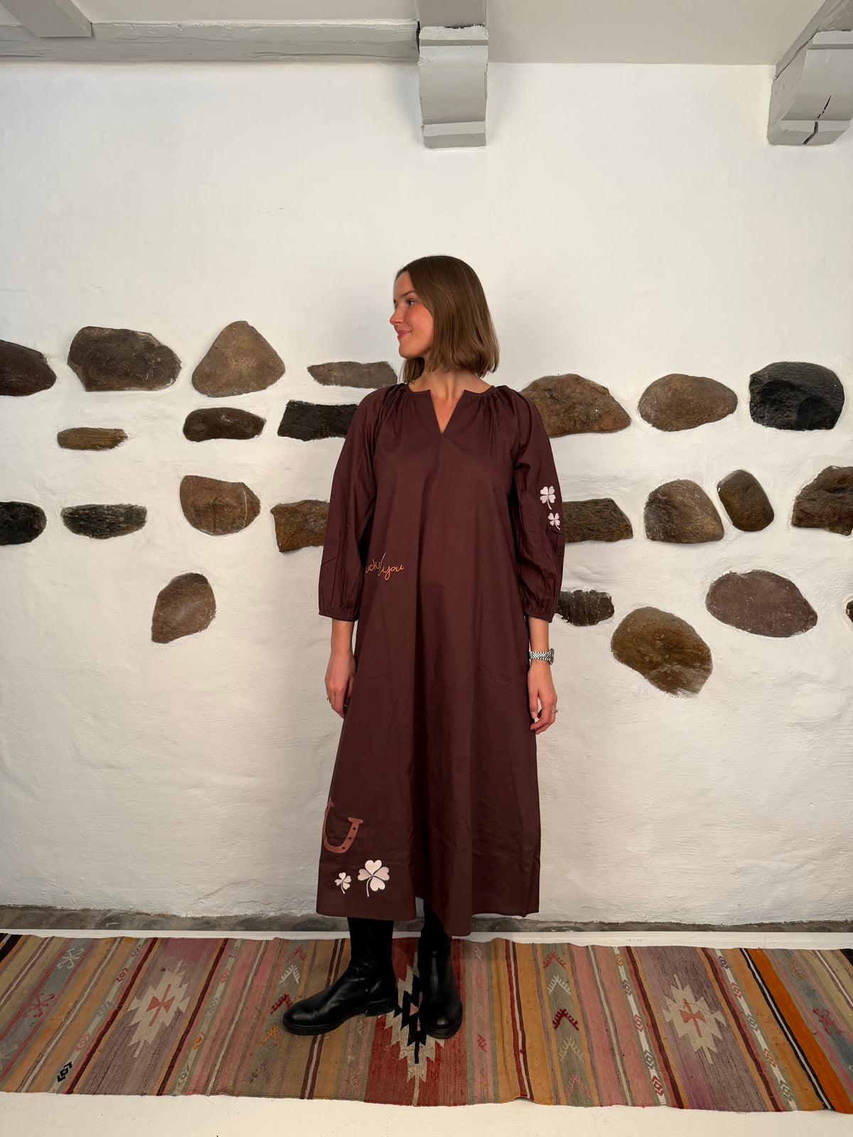 The good luck dress - Chocolate brown