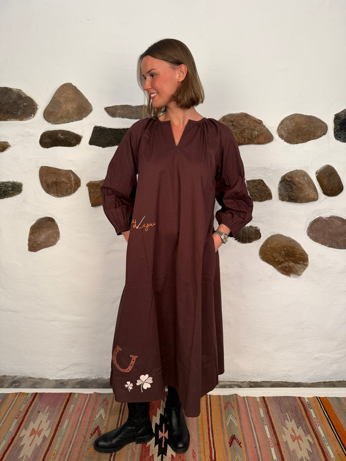 The good luck dress - Chocolate brown