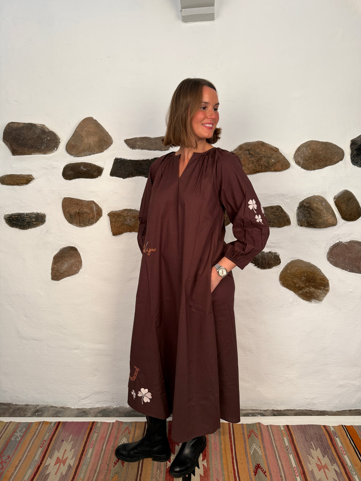 The good luck dress - Chocolate brown