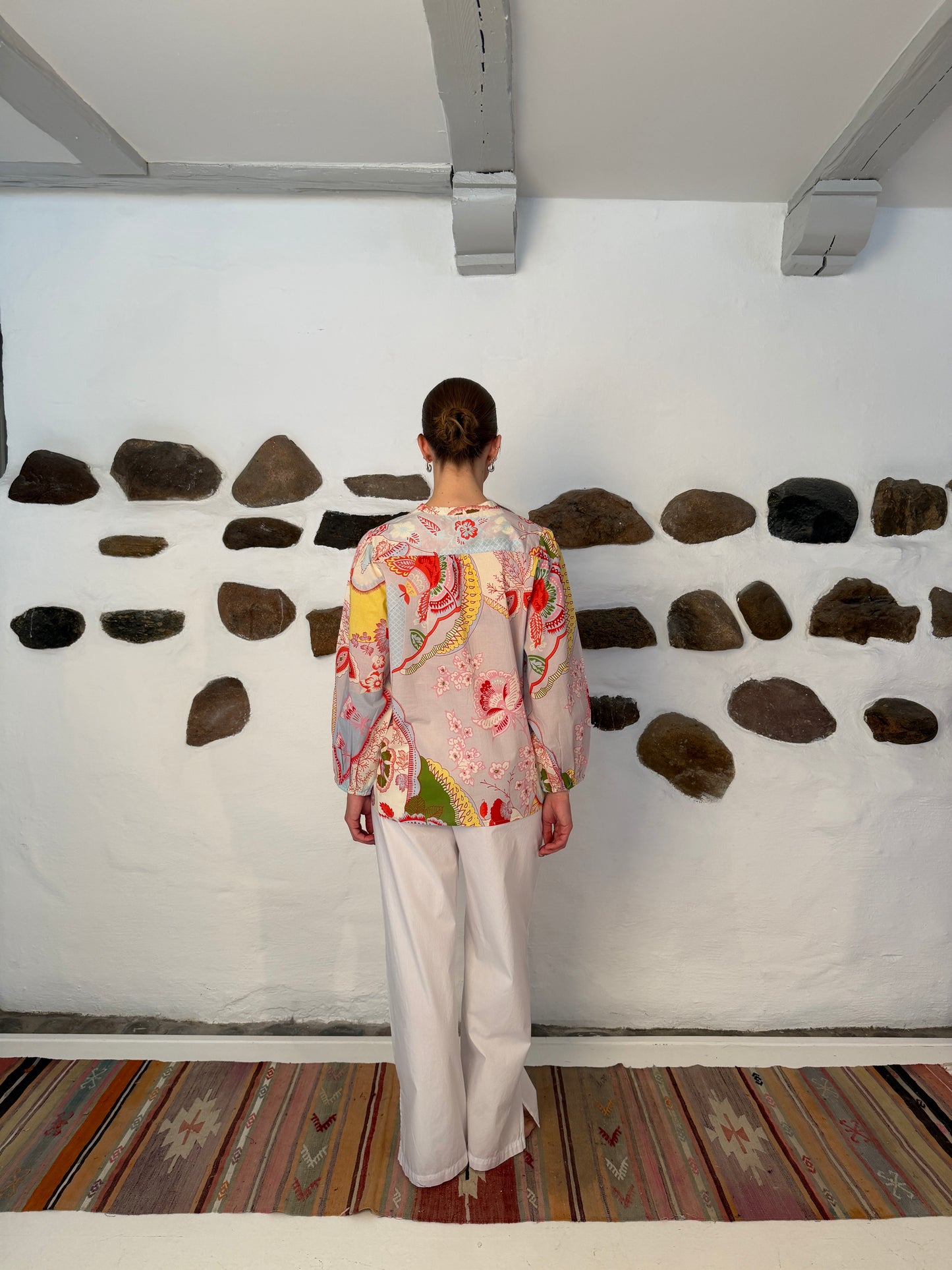 Capri blouse - grå