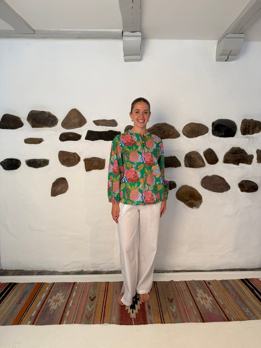 Capri blouse - grøn