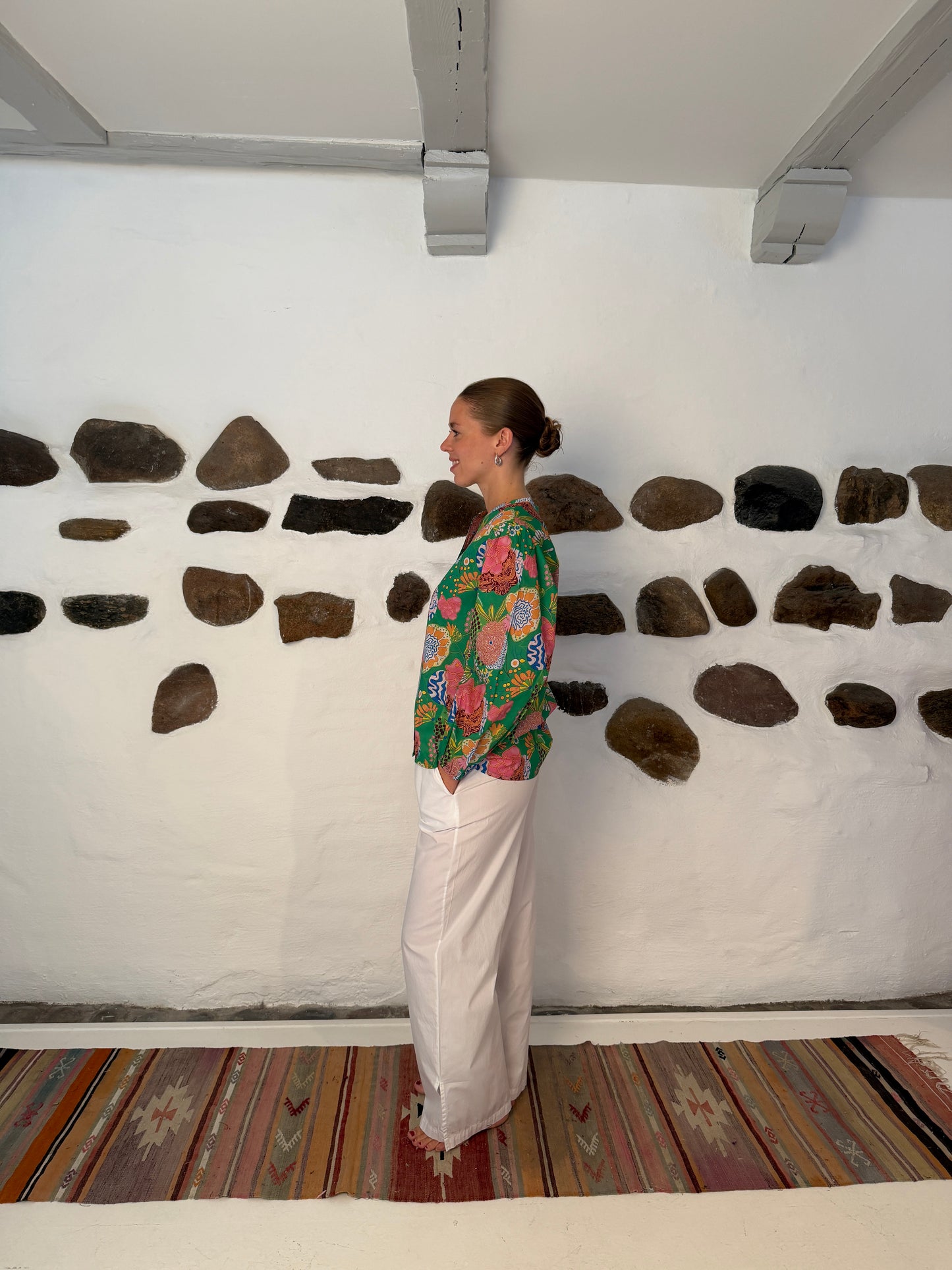 Capri blouse - grøn