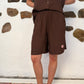 Sea shell shorts brun