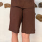 Sea shell shorts brun