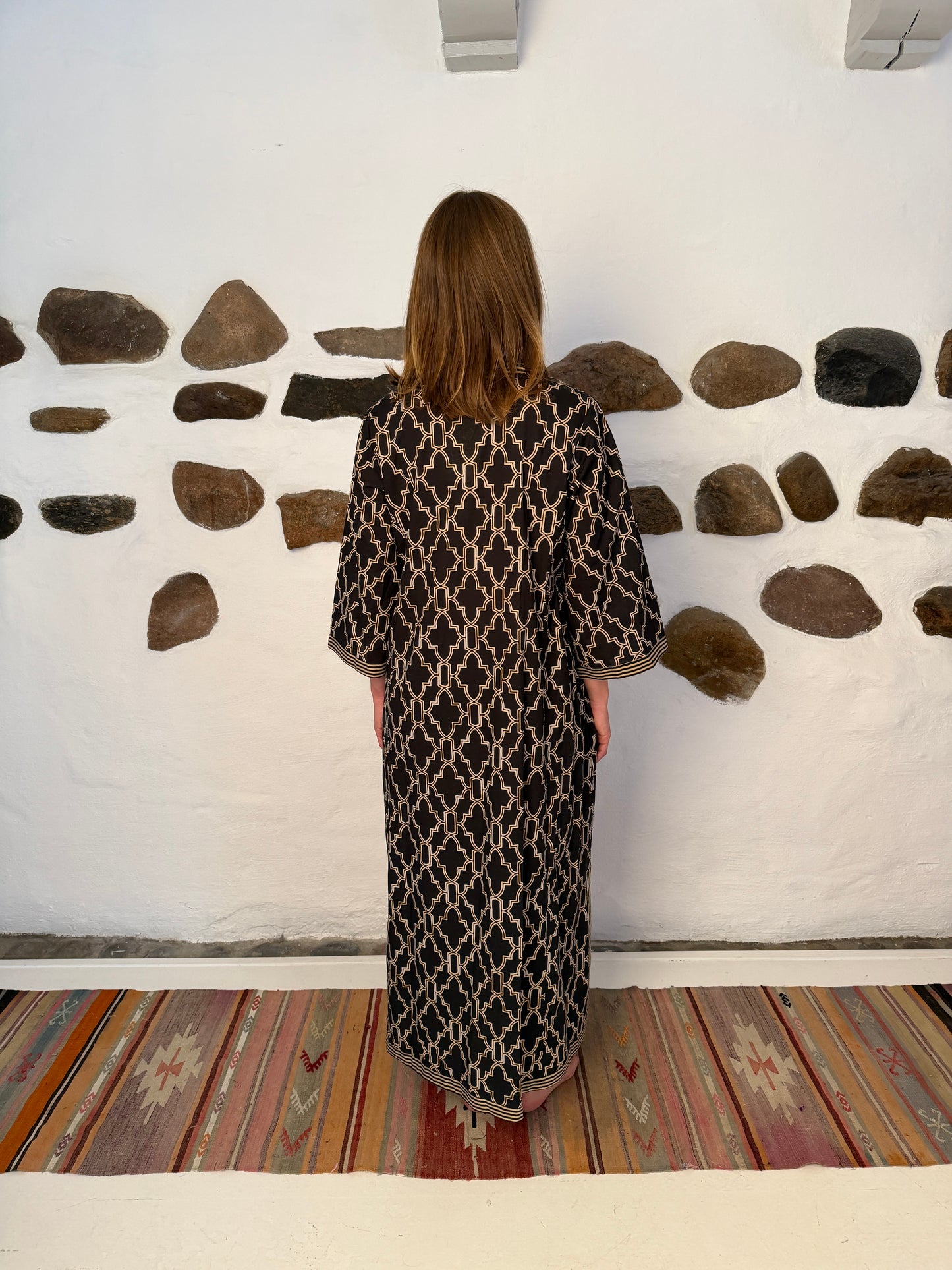 Tabita dress - sort/beige