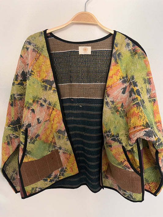 Kantha Jacket - Green