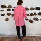 Luna shirt shoot for the stars - pink med grøn skrift