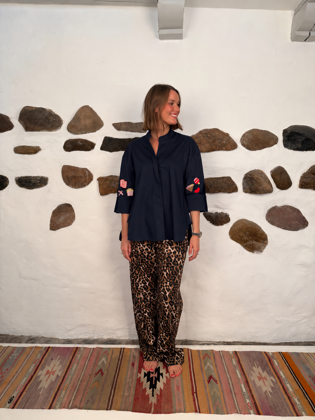 Luna Dolce Vita shirt - Navy blue