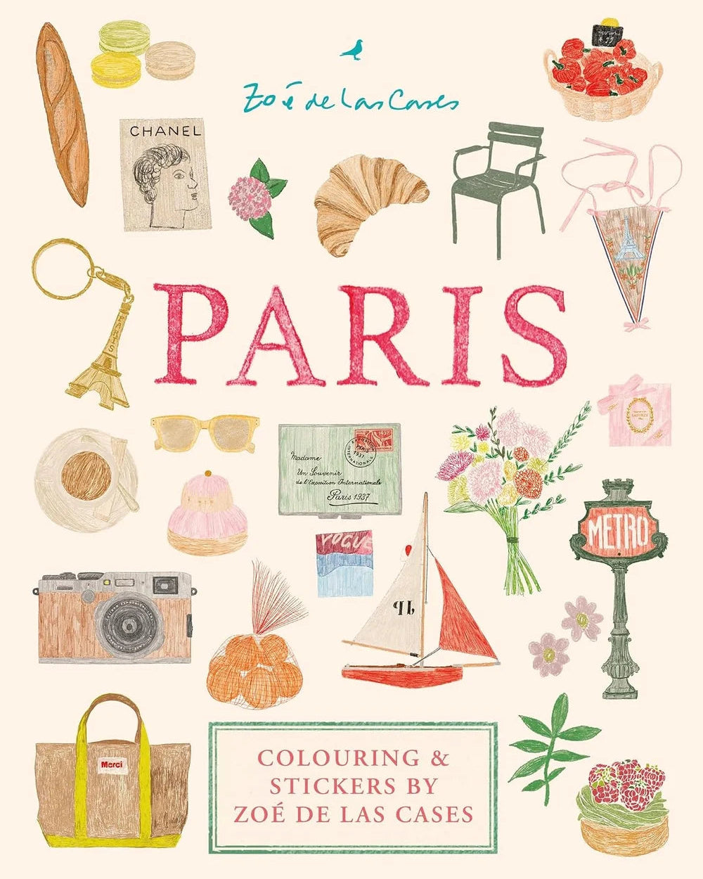 Malebog - Paris - Colouring and stickers by Zoé de Las Cases