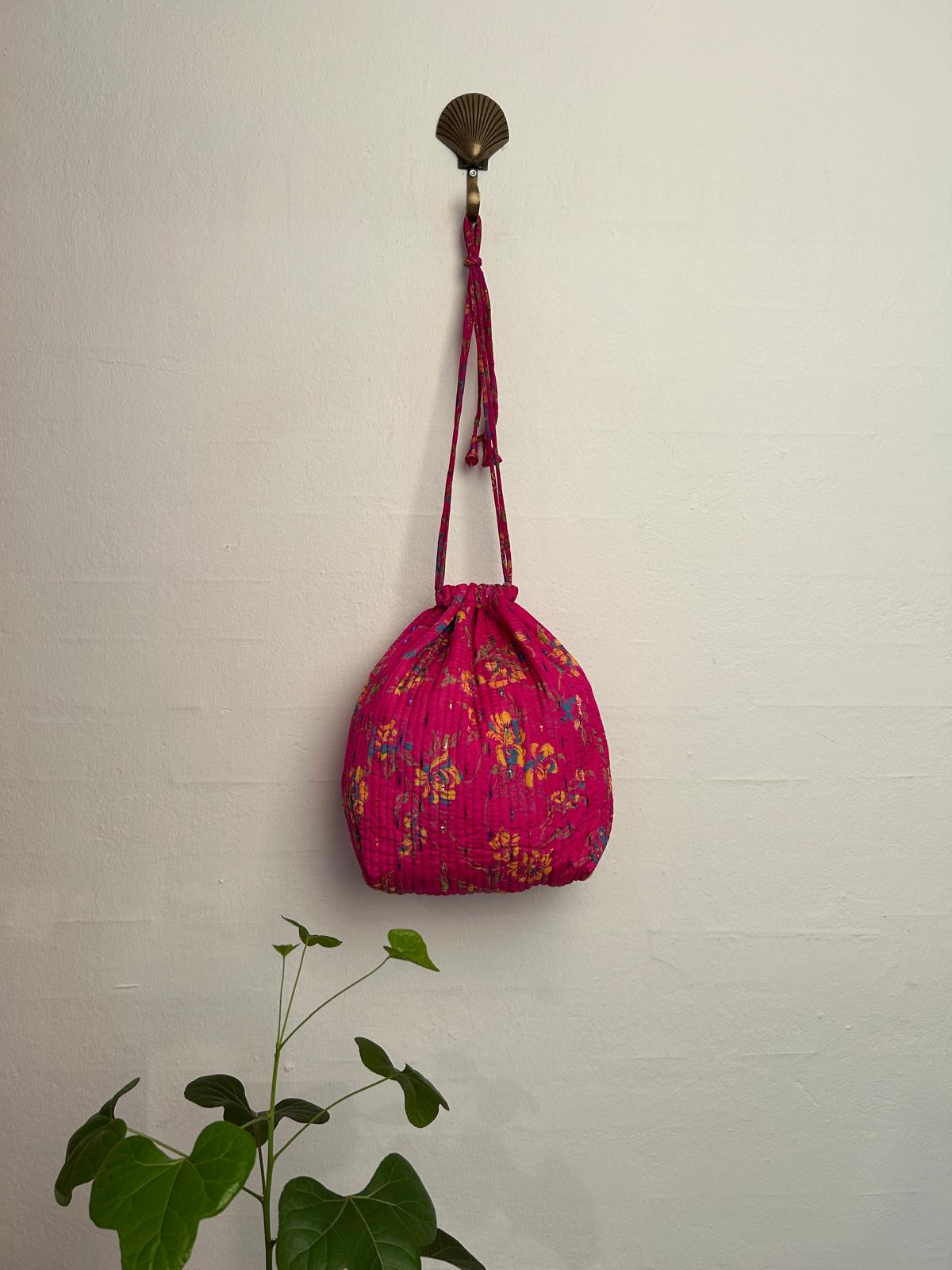 Paulina bag silk - Pink