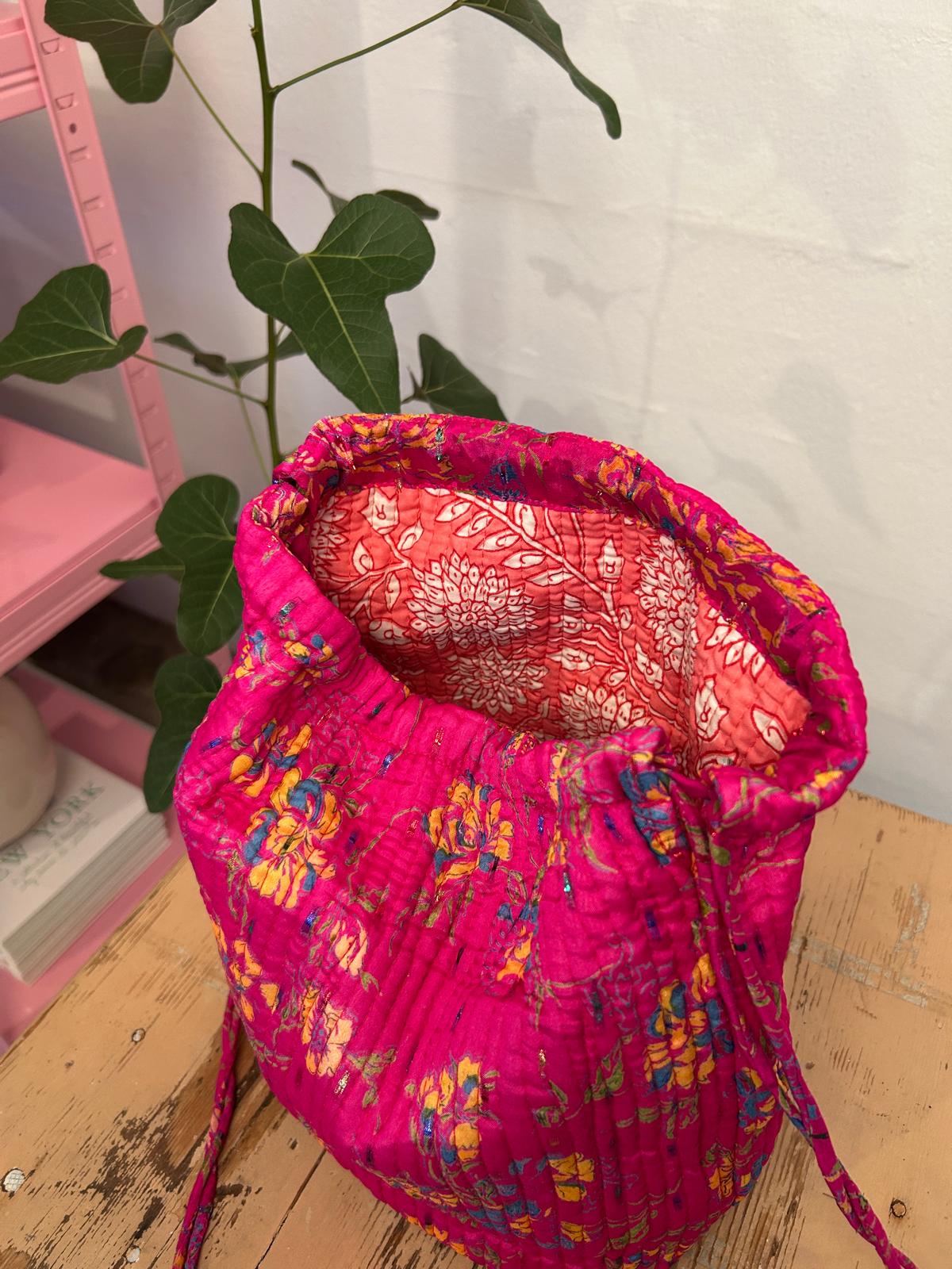 Paulina bag silk - Pink