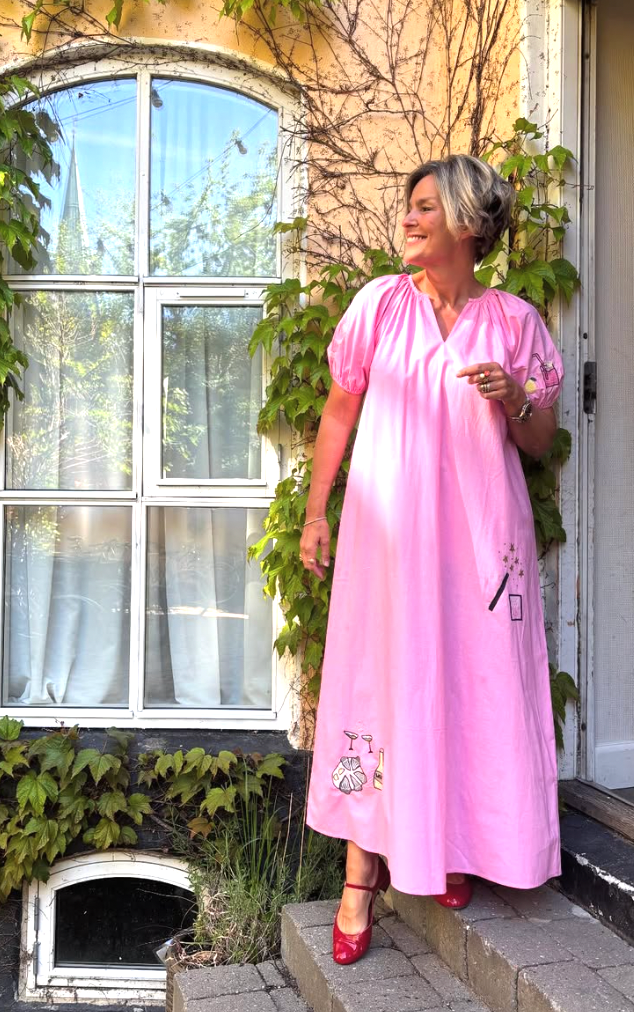 Oyster dress pink