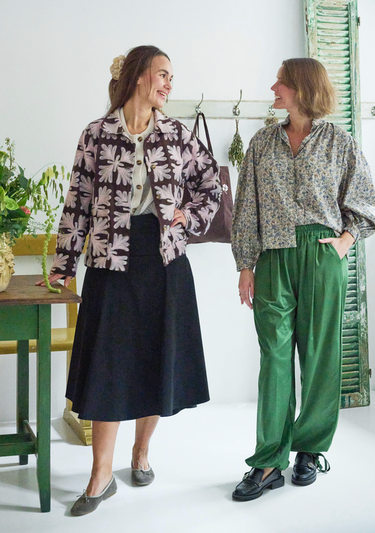 Claudia jacket - Brown/rose