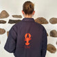 Lobster bomber jacket - navy blue