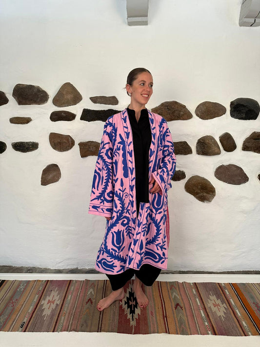 Andrea jacket - Pink/blue One size