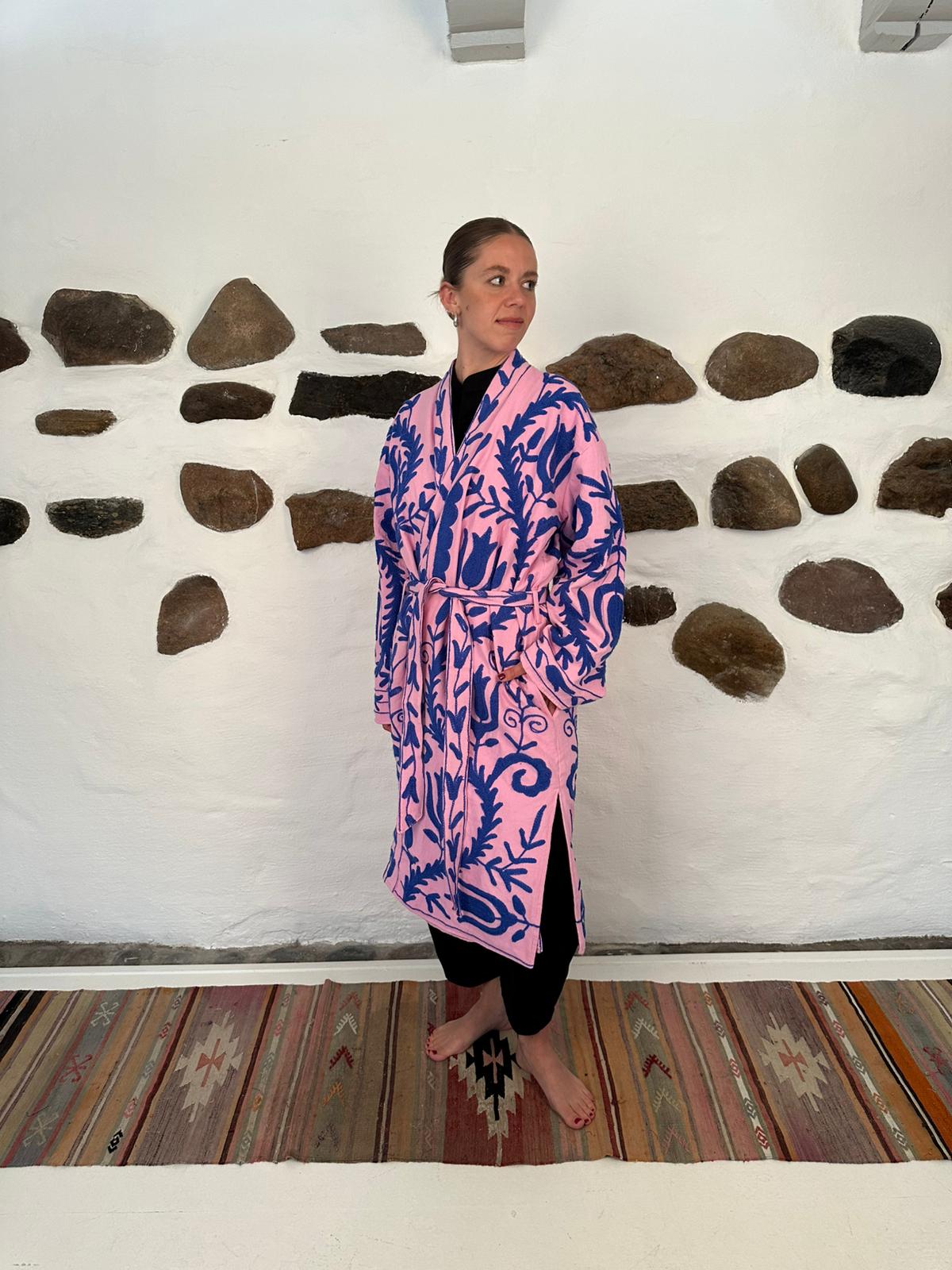 Andrea jacket - Pink/blue One size