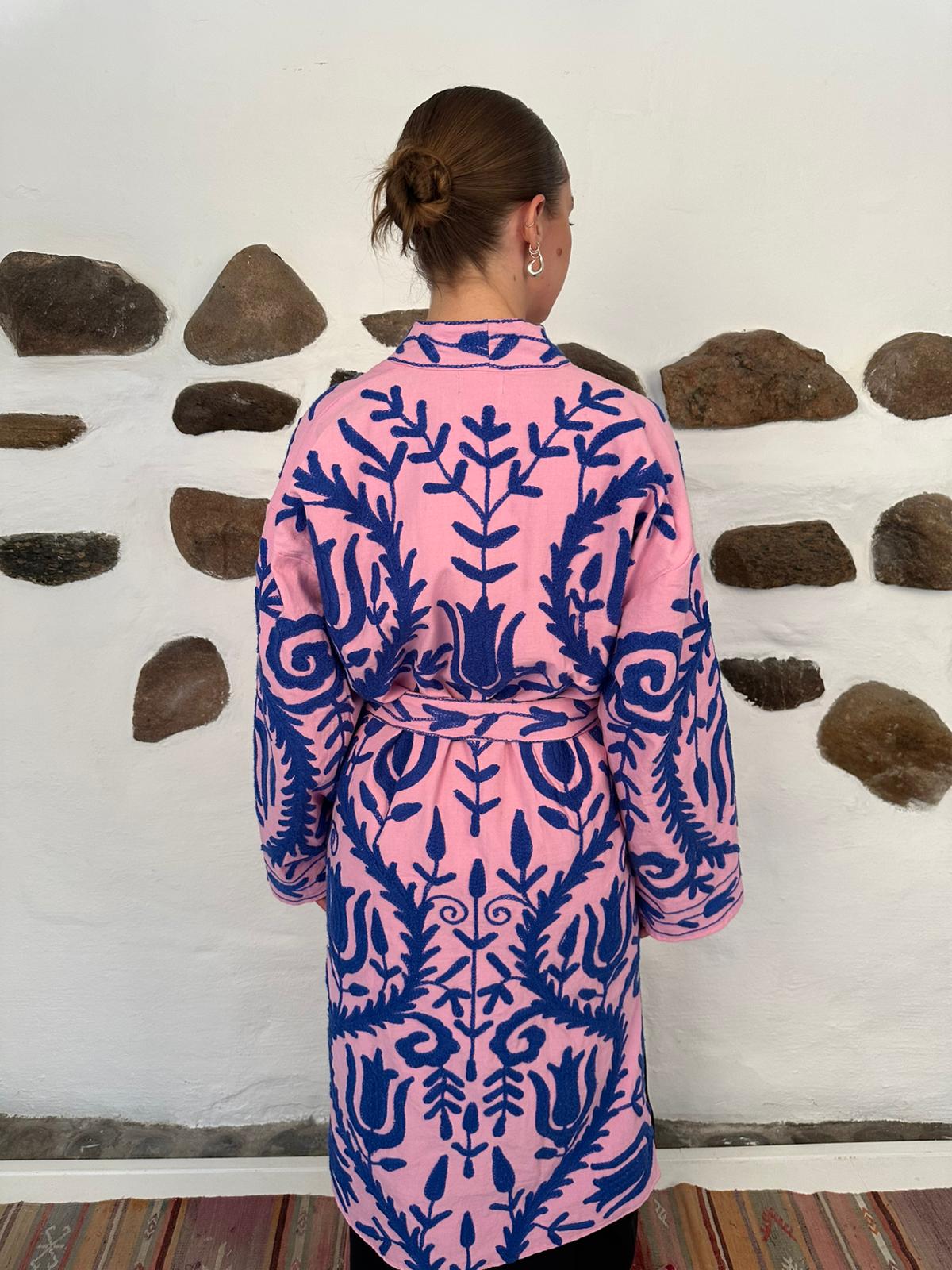 Andrea jacket - Pink/blue One size