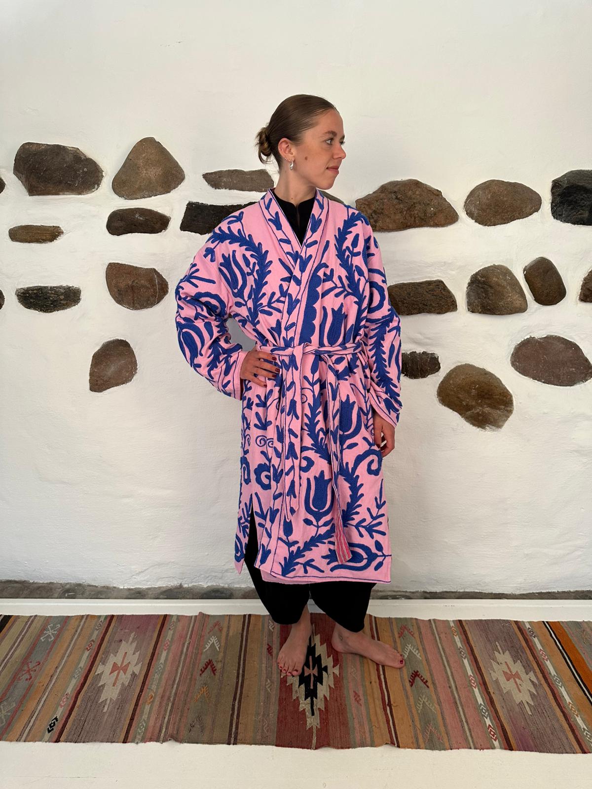 Andrea jacket - Pink/blue One size