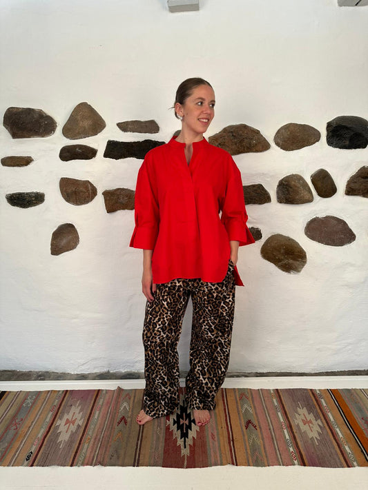 Luna shirt lobster - Red