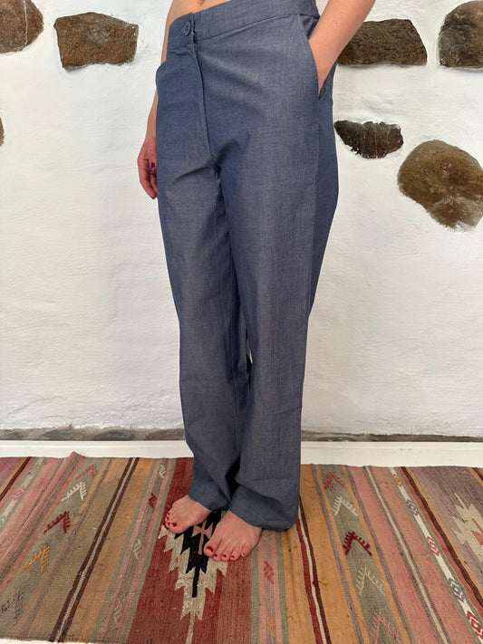 Carla pants - Chambray S/M