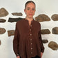 Paula shirt - brown S/M