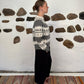 Icelandic knit - grey and white S/M