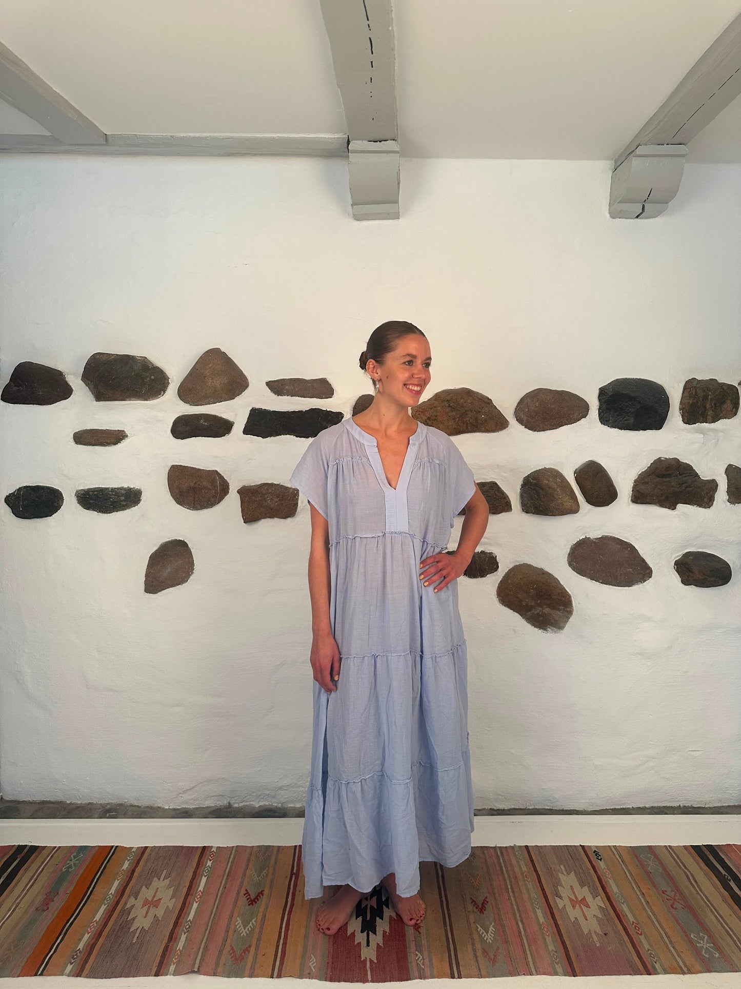 Ubud dress - Lavendar/light blue