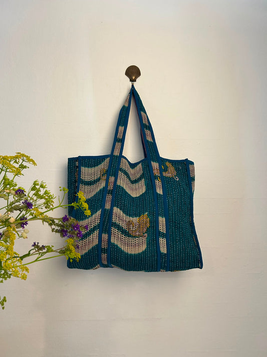Kantha tote bag 48