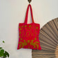 KP183 Peace&Love velvet bag pink
