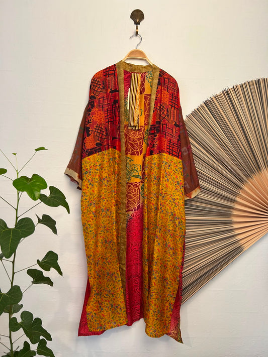 136 Kimono silk long
