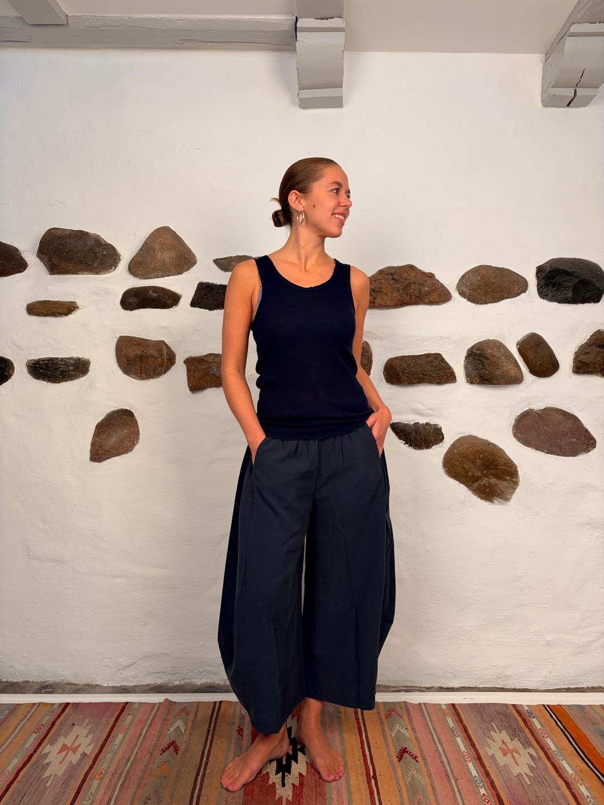 Cannes pants - Navy blue