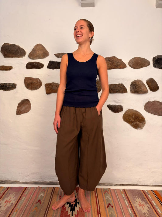 Cannes pants - Chocolate brown