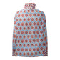 Agnes shirt med rødt og blåt print set bagfra