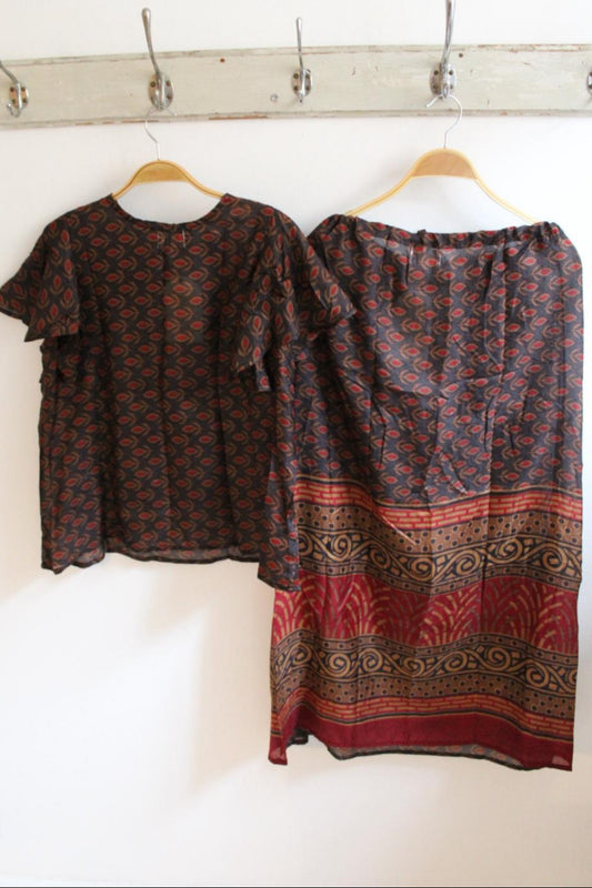 Silk Set - Skirt & Top