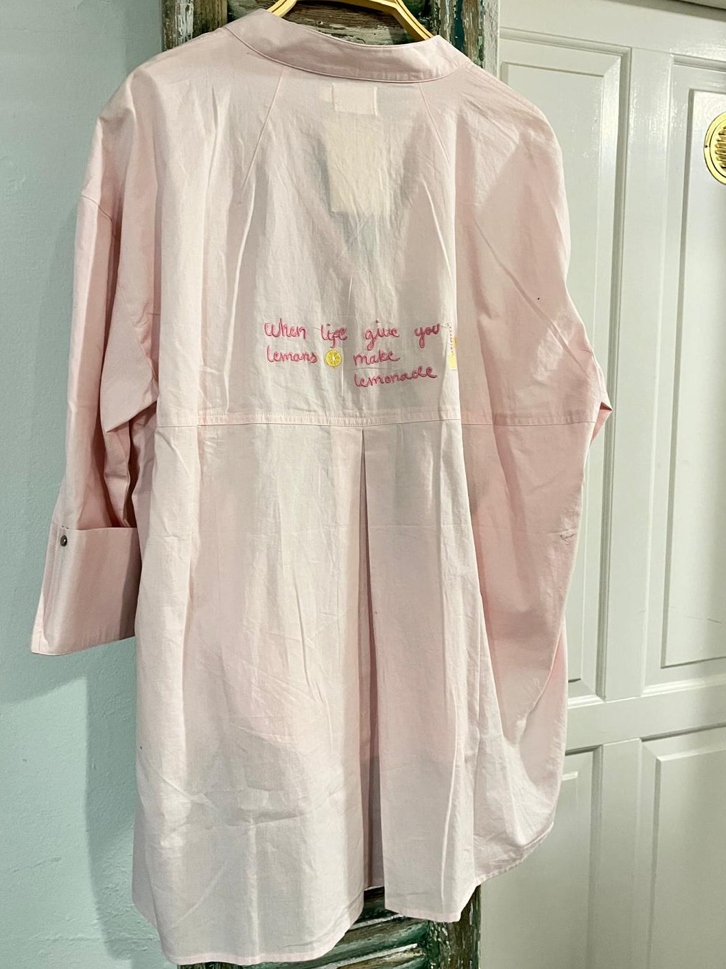 Luna Shirt Lemon - Light Pink