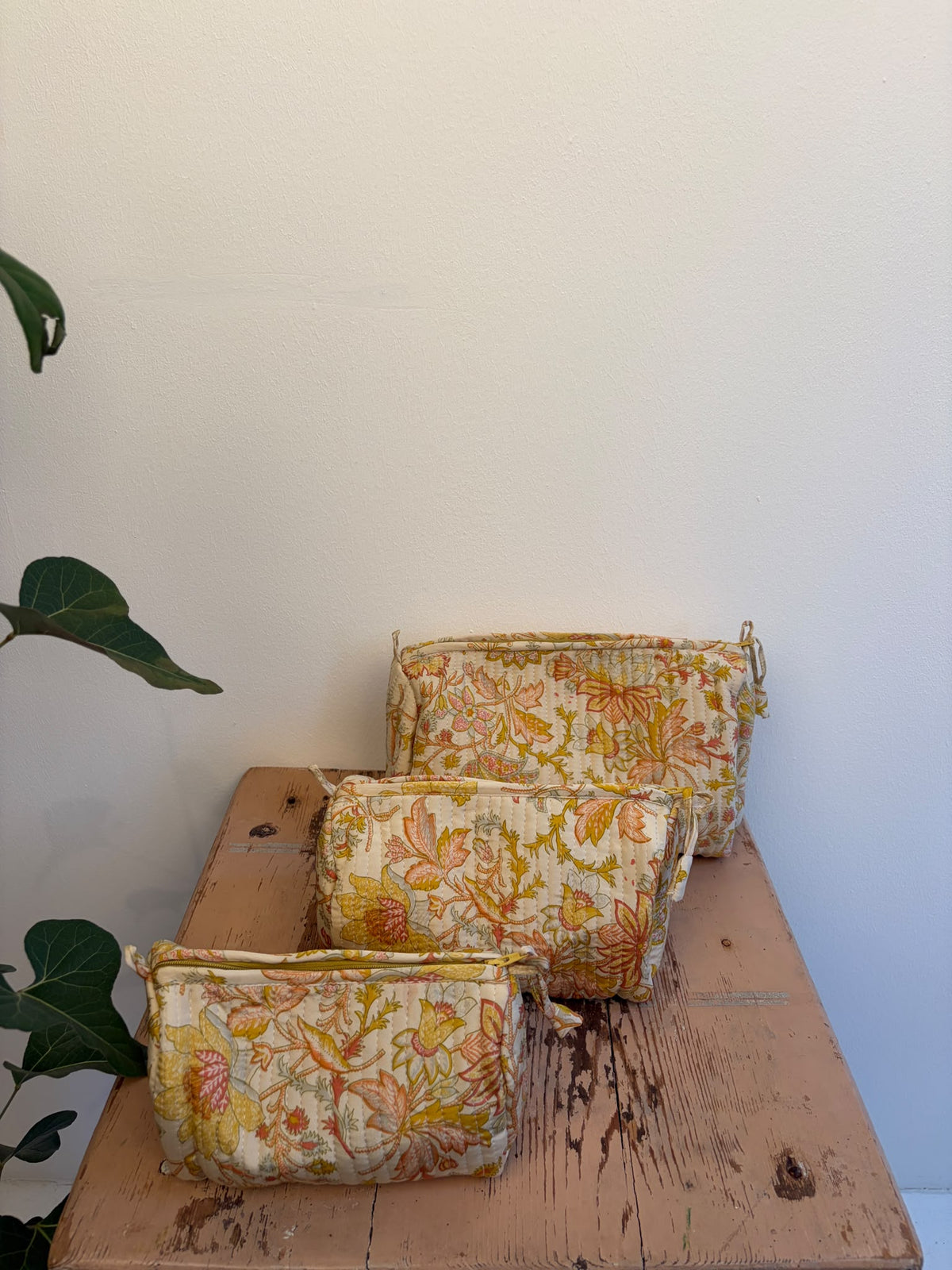 Cosmetic bag set silk - 5164