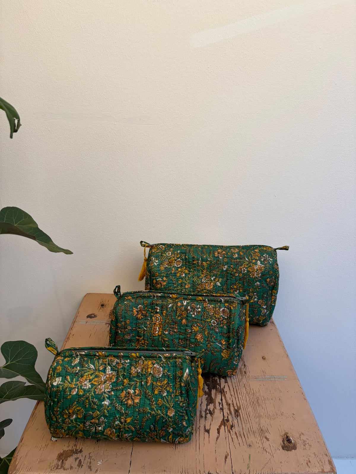 Cosmetic bag set silk - 5165