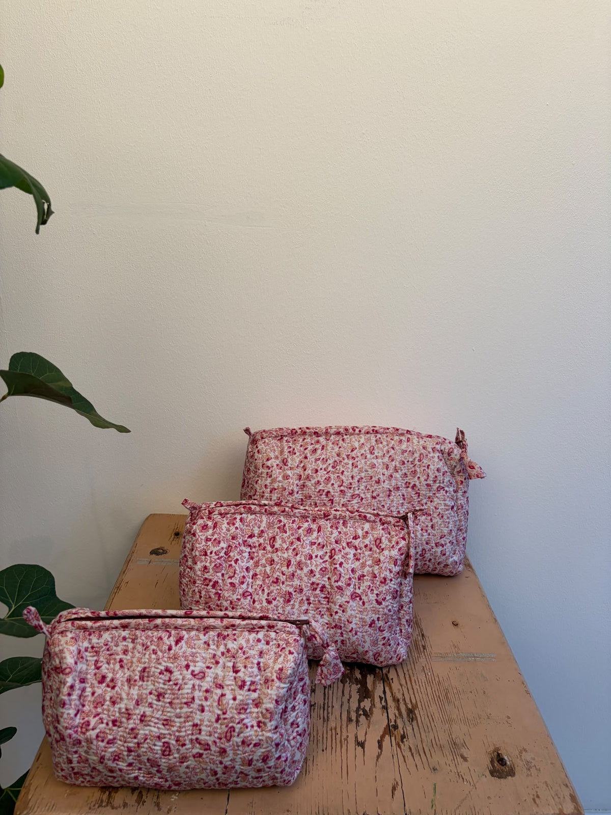 Cosmetic bag set silk - 5167