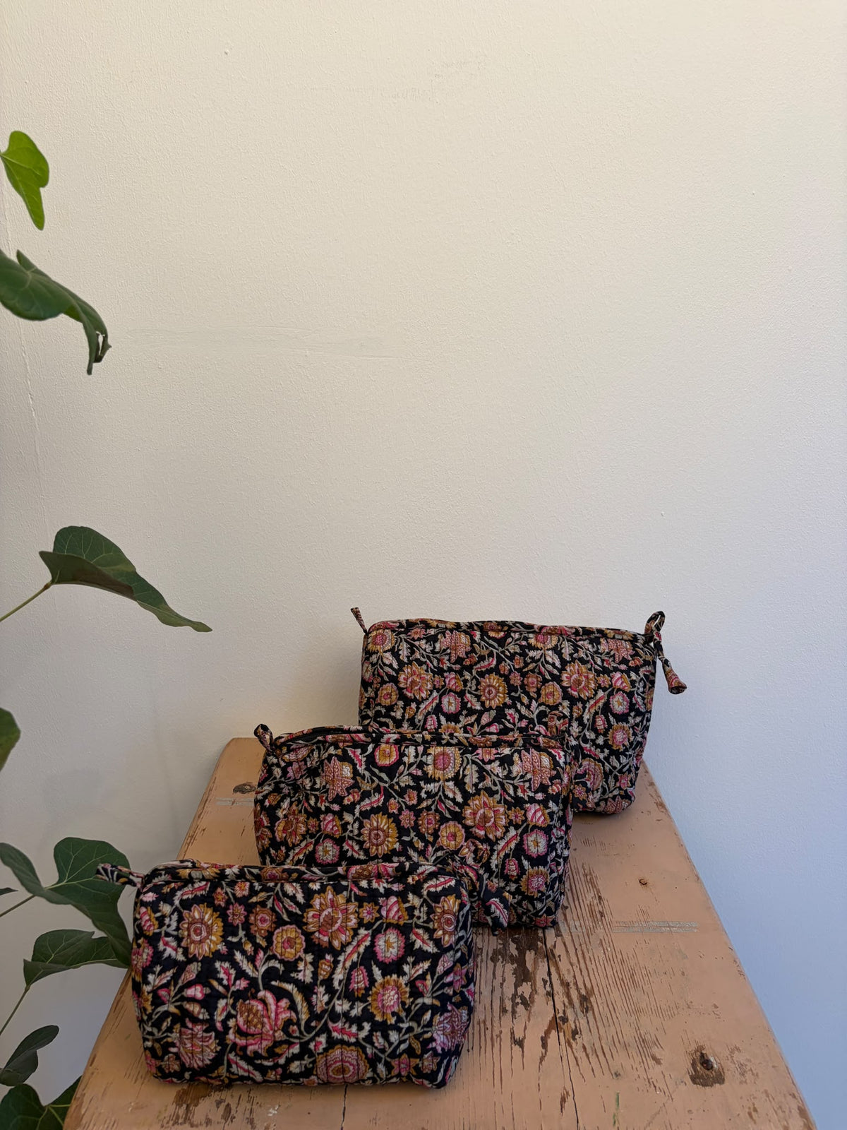 Cosmetic bag set silk - 5168