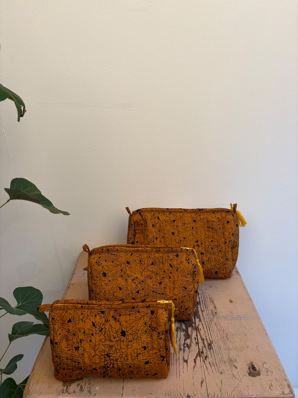 Cosmetic bag set silk - 5172