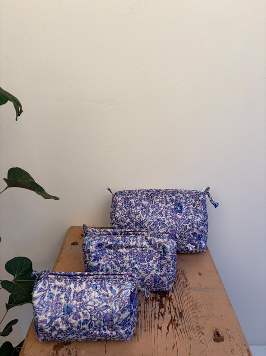 Cosmetic bag set silk - 5180