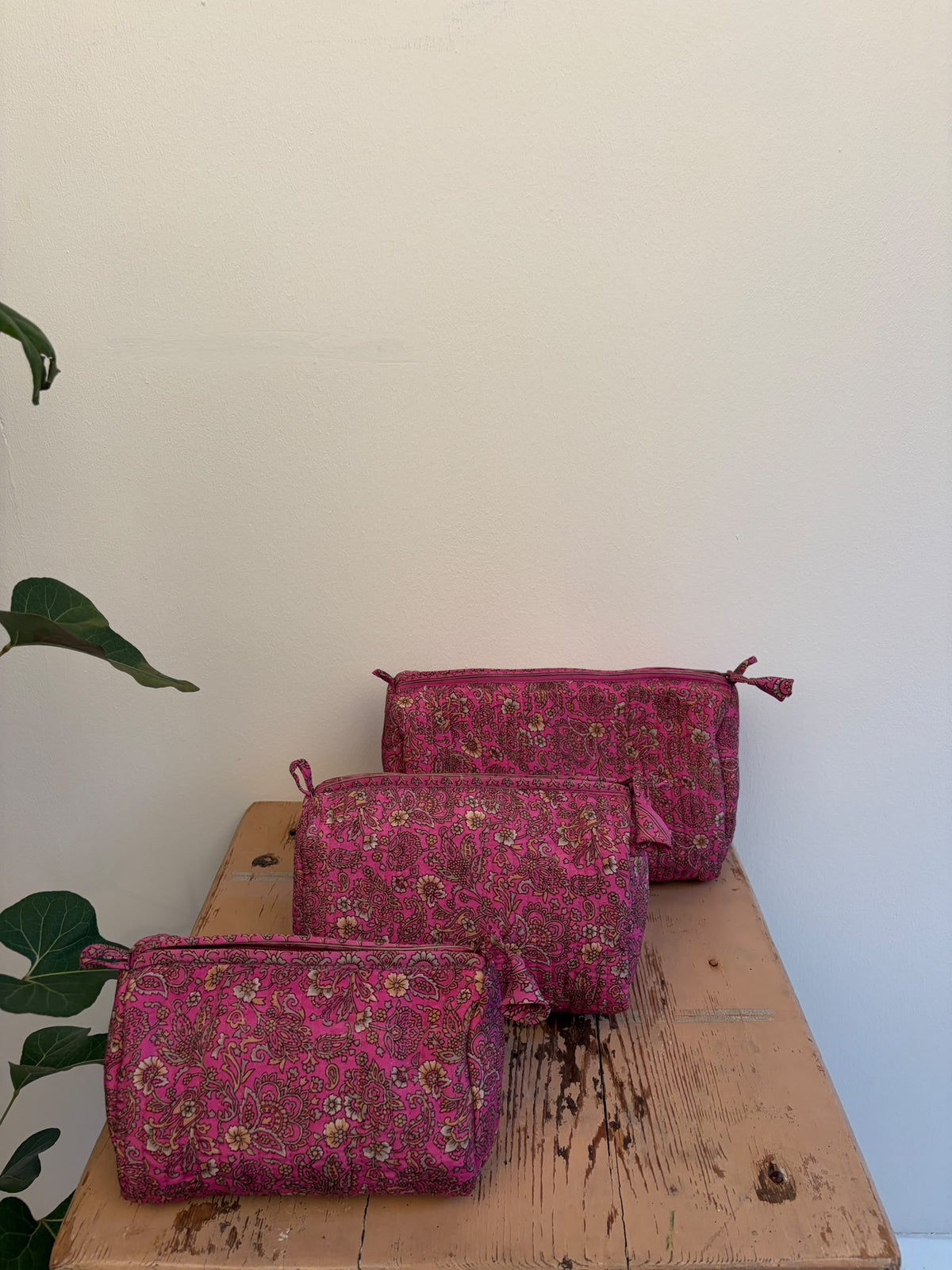 Cosmetic bag set silk - 5183