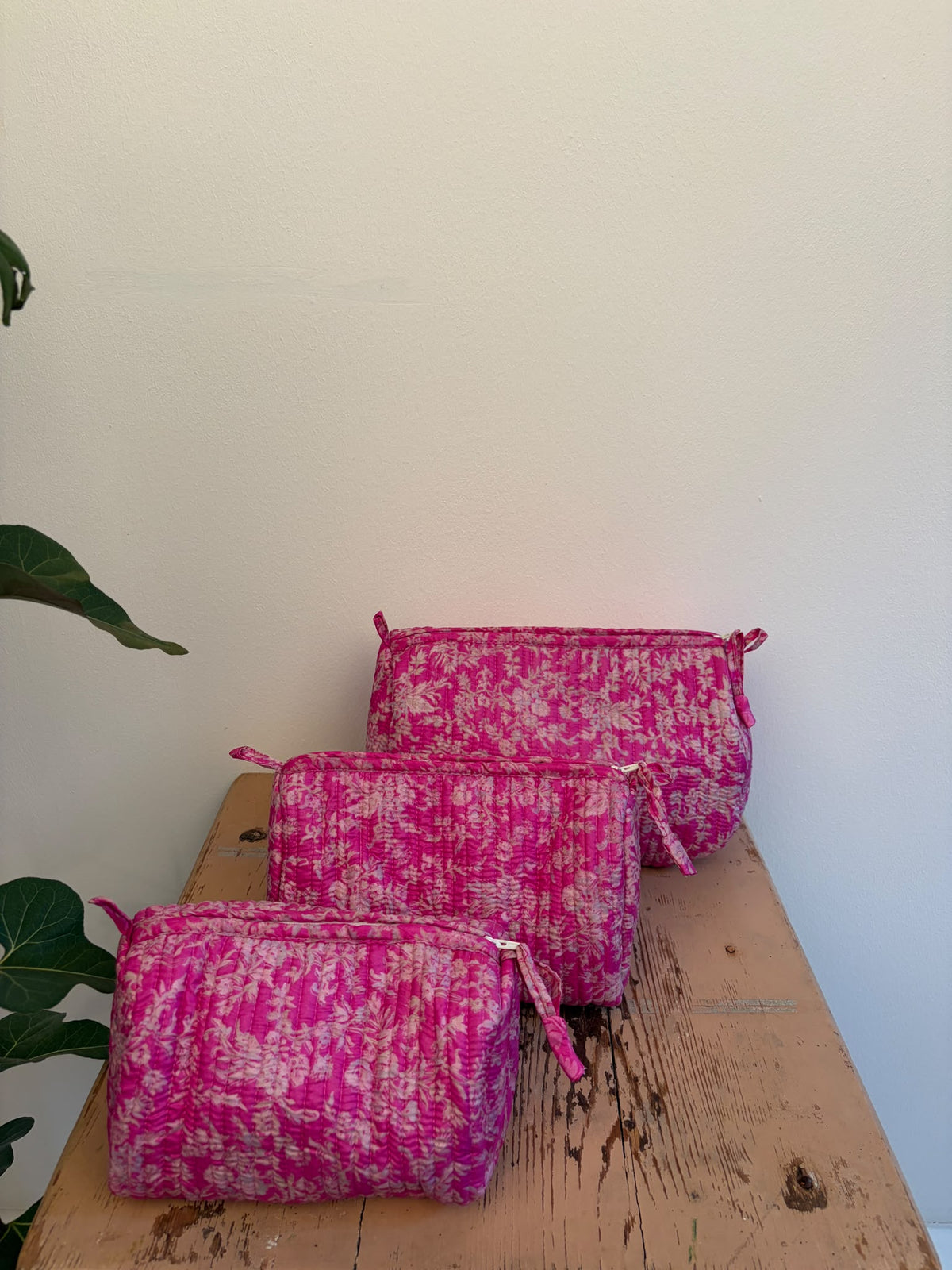 Cosmetic bag set silk - 5184