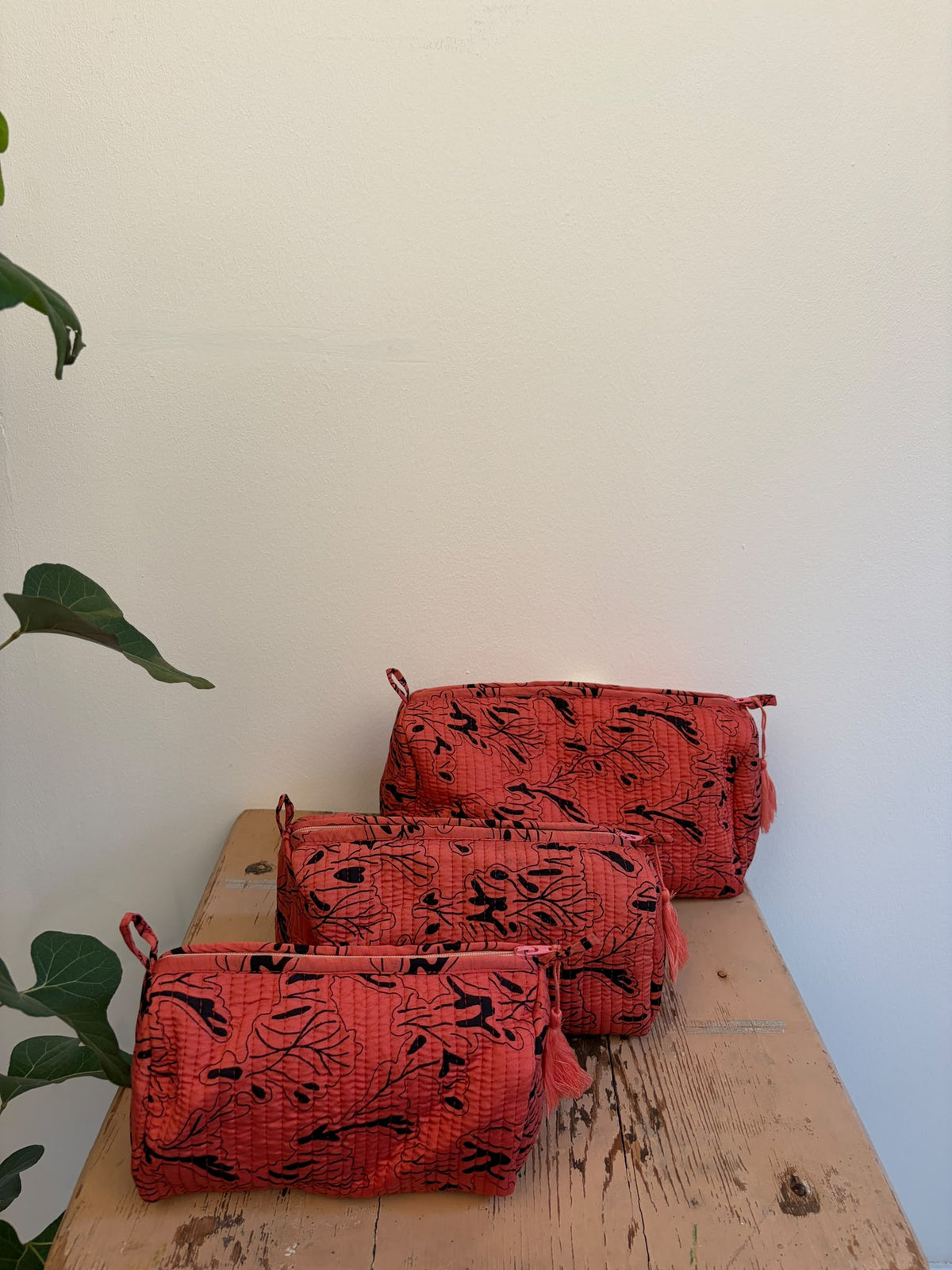 Cosmetic bag set silk - 5188