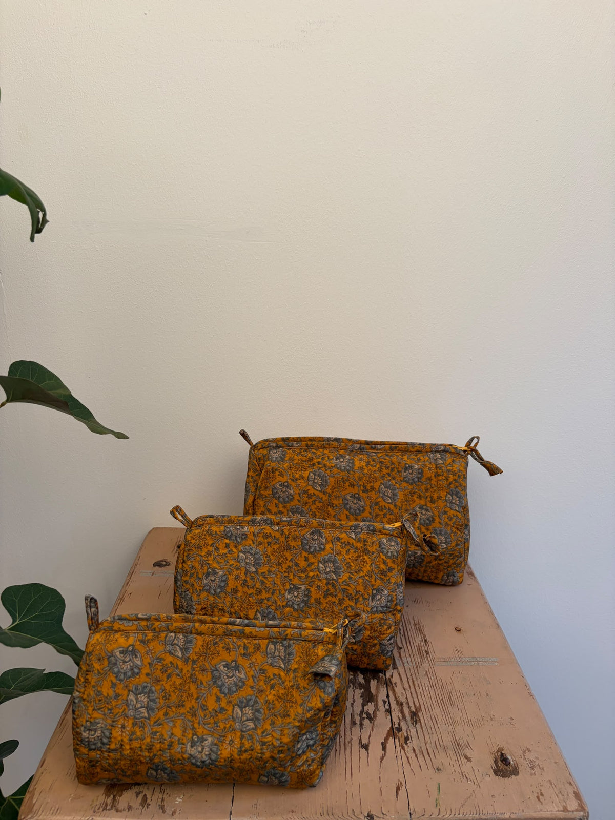 Cosmetic bag set silk - 5190